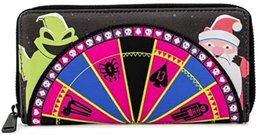 LOUNGEFLY Licensed Nightmare Before Christmas Oogie Boogie Zip Around Wallet