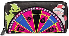 LOUNGEFLY Licensed Nightmare Before Christmas Oogie Boogie Zip Around Wallet