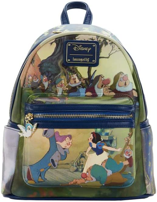LOUNGEFLY Disney Snow White Scenes Womens Double Strap Shoulder Bag Purse