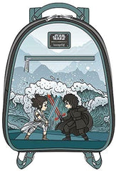 LOUNGEFLY Star Wars Kylo Ren and Rey Mixed Emotions Womens Double Strap Shoulder Bag Purse