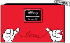 LOUNGEFLY Mickey+Minnie Valentines Flap Wallet