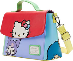 Loungefly Hello Kitty & Friends Color Block , Red Crossbody Bag