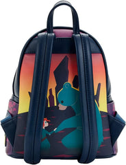 LOUNGEFLY Disney Brave Princess Castle Series Womens Double Strap Shoulder Bag Purse