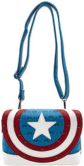 Loungefly Captain American Shield Crossbody Bag