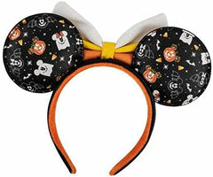 Loungefly Disney Gingerbread AOP Patent Bow Heart Ears Headband