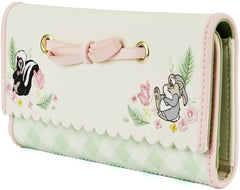 LOUNGEFLY Disney Bambi Springtime Gingham Trifold Wallet