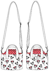 Loungefly Disney Mickey Minnie Mouse Balloons Crossbody Bag