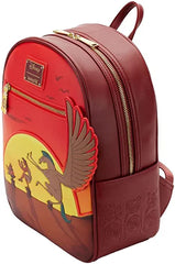 LOUNGEFLY Disney Hercules 25th Anniversary Sunset Womens Double Strap Shoulder Bag Purse
