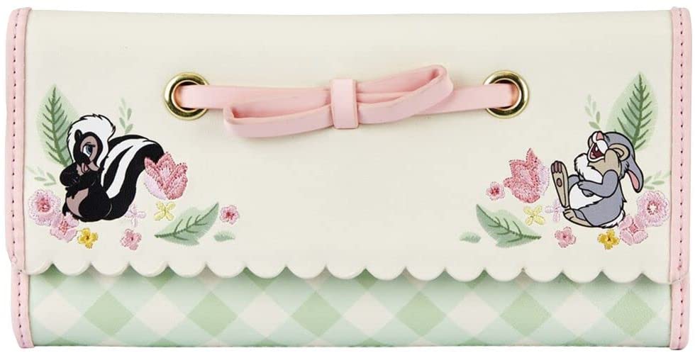 LOUNGEFLY Disney Bambi Springtime Gingham Trifold Wallet