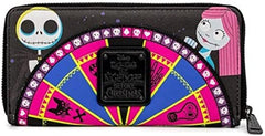 LOUNGEFLY Licensed Nightmare Before Christmas Oogie Boogie Zip Around Wallet
