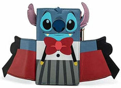LOUNGEFLY Disney Vampire Stitch Bowtie Wallet