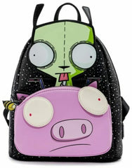 LOUNGEFLY Nickelodeon Invader Zim Gir Pig Doom Womens Double Strap Shoulder Bag Purse
