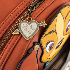 LOUNGEFLY Disney Lady and the Tramp Cosplay Womens Double Strap Shoulder Bag Purse
