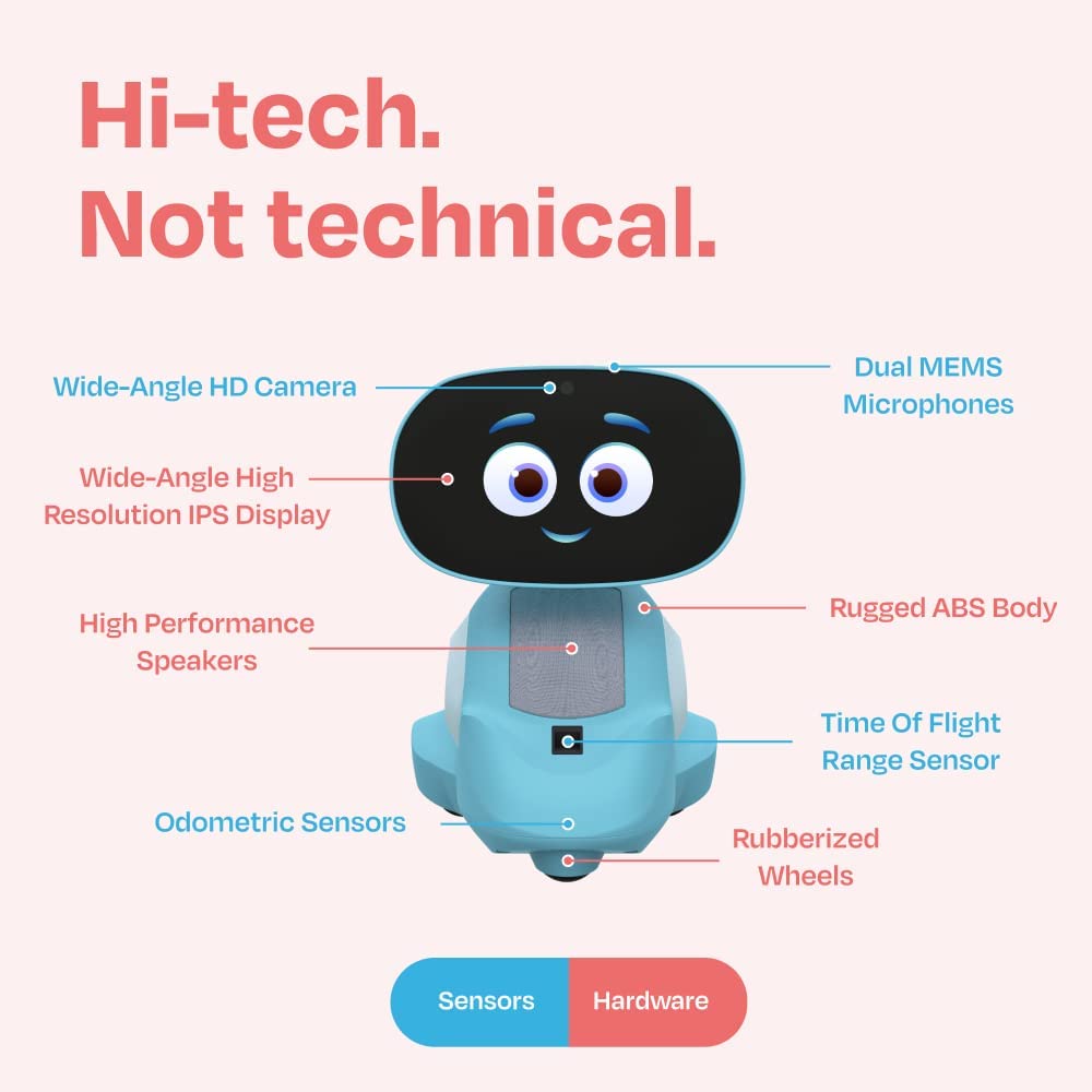 Miko 3 AI-Powered Smart Robot for Kids, STEM Learning Educational Robot,  Interactive Voice Control Robot with App Control, Disney Stories, Coding