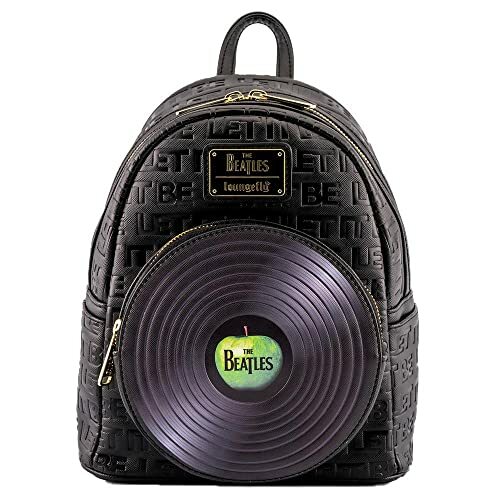 LOUNGEFLY The Beatles Let It Be Vinyl Record Women's Double Strap Shoulder Bag Purse
