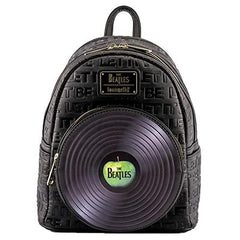 LOUNGEFLY The Beatles Let It Be Vinyl Record Women's Double Strap Shoulder Bag Purse