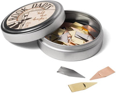 BOOK DARTS Line Markers - 125 Count Tin Mixed Metals Bookmarkers