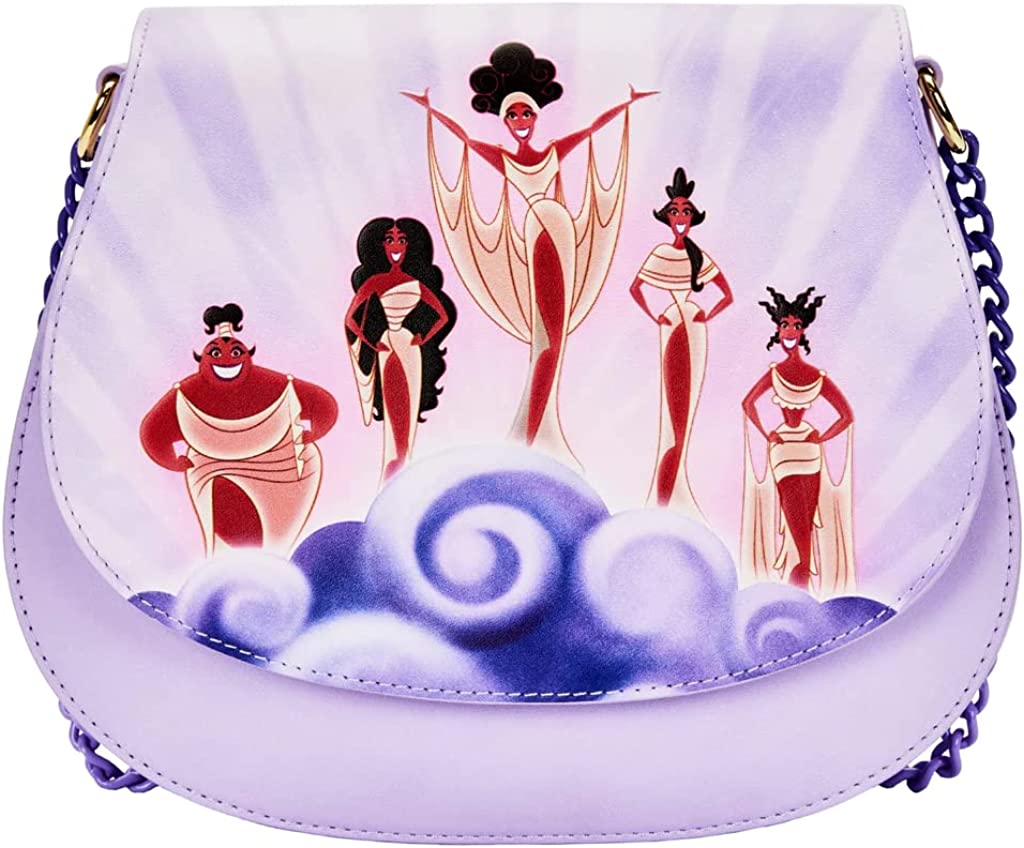 LOUNGEFLY Disney Hercules Muses Clouds Crossbody Bag Hercules One Size