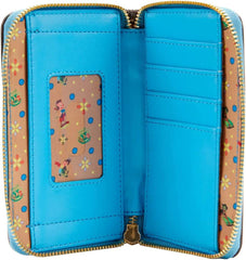 LOUNGEFLY Disney Pinocchio Book Zip Around Wallet