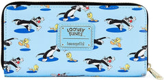 LOUNGEFLY x Looney Tunes Tweety and Sylvester Zip-Around Wallet