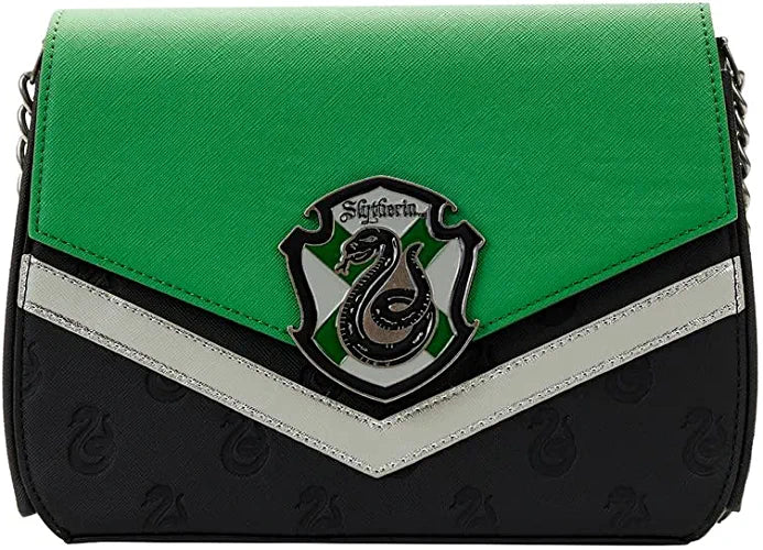 LOUNGEFLY Harry Potter Slytherin Chain Strap Crossbody Bag