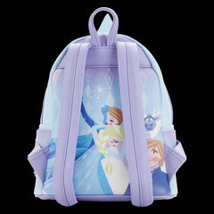 LOUNGEFLY Disney Frozen Princess Castle Womens Double Strap Shoulder Bag Purse