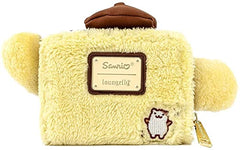 LOUNGEFLY Sanrio Pompompurin Cosplay Plush Trifold Wallet