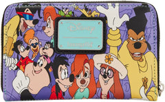 LOUNGEFLY A Goofy Movie Moments Zip Around Wallet