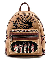 LOUNGEFLY Disney Hercules Muses Womens Double Strap Shoulder Bag Purse