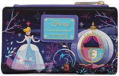LOUNGEFLY Disney Cinderella Castle Series Flap Wallet