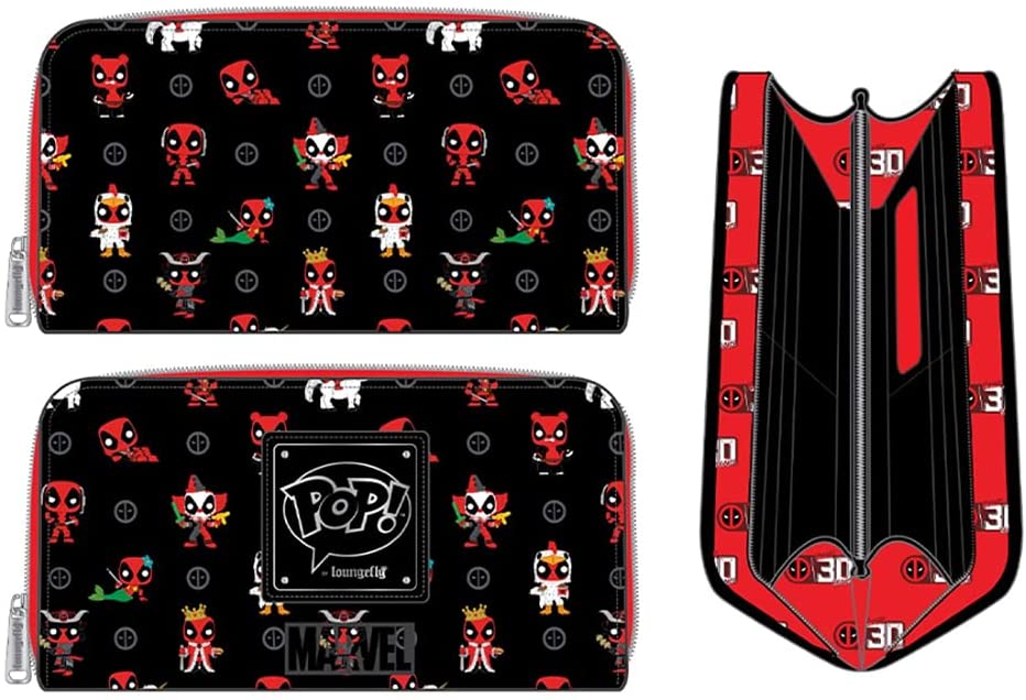 Loungefly Deadpool 30th Anniversary Zip Around Wallet