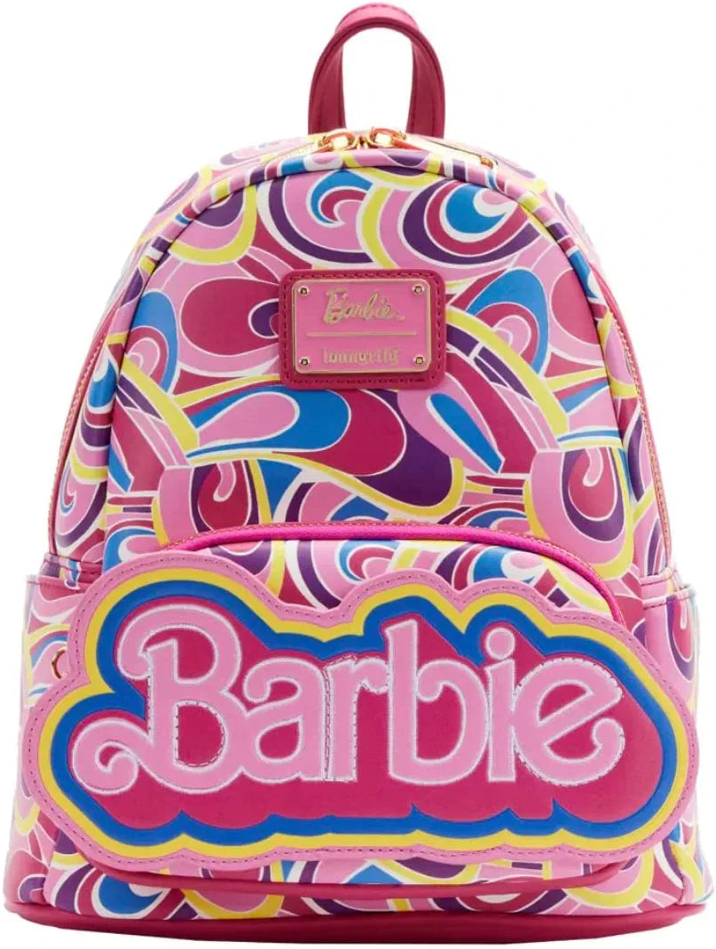 LOUNGEFLY Barbie Totally Hair 30th Anniversary Womens Double Strap Shoulder Bag Purse