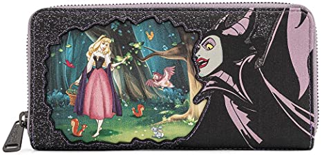 LOUNGEFLY Disney Villains Scene Maleficent Sleeping Beauty Wallet