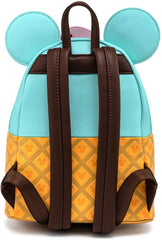 LOUNGEFLY Disney Mickey and Minnie Mouse Sweets Ice Cream Womens Double Strap Shoulder Bag Purse