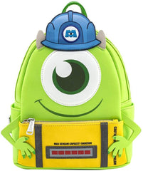 LOUNGEFLY Disney Monsters Inc Mike Wazowski Scare Cosplay Womens Double Strap Shoulder Bag Purse