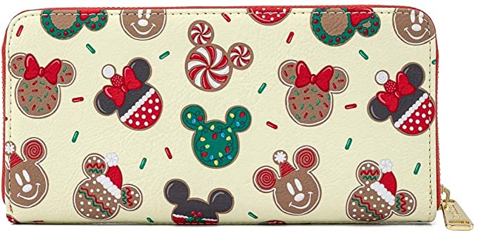 LOUNGEFLY Mickey Mouse Christmas Cookies Wallet