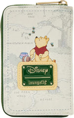 LOUNGEFLY Winnie the Pooh Classic Book Cover Zip Around Wallet