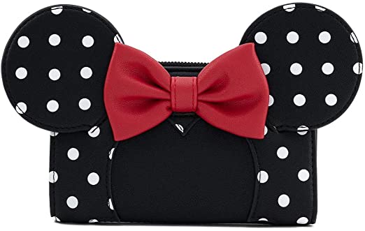 LOUNGEFLY x Disney Minnie Mouse Polka Dot Cosplay Flap Wallet