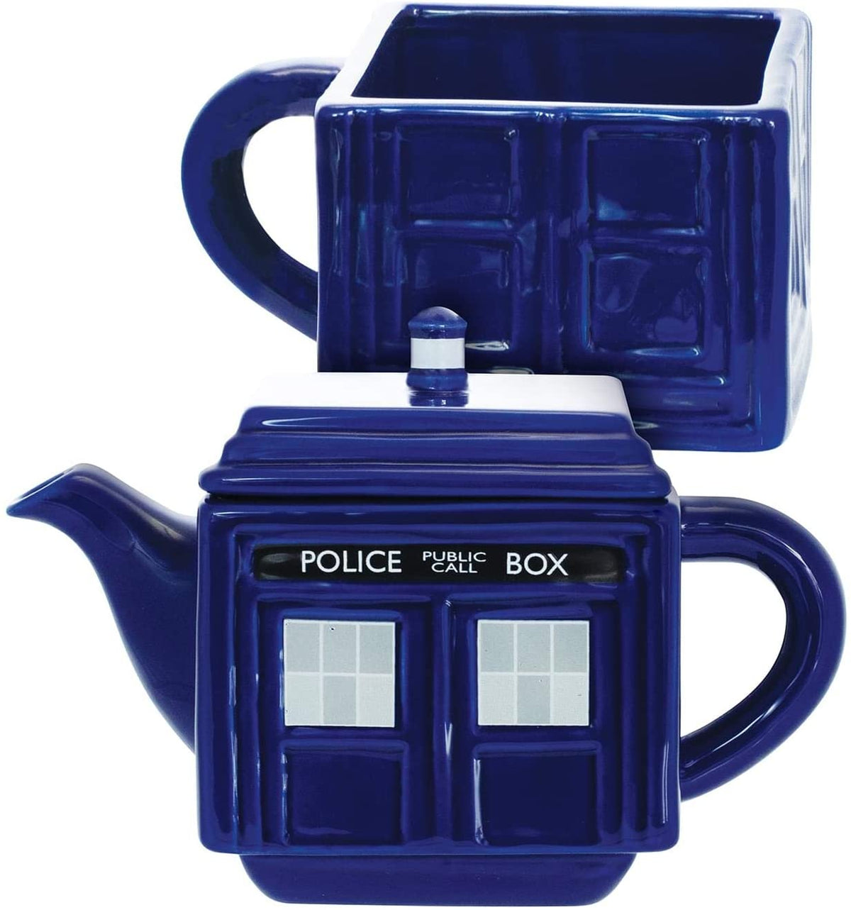 Underground Toys Doctor Who Tea-4-One Stacking Tardis Teapot & Cup Set