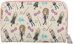 LOUNGEFLY Harry Potter Luna Lovegood Aop Ziparound Wallet