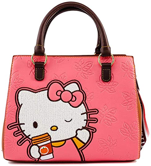Loungefly Sanrio Hello Kitty Pumpkin Spice Latte Wave Crossbody Bag