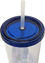 Seven20 Disney Mulan Floart Art 16oz Plastic Tumbler w/ Lid & Straw