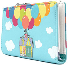 LOUNGEFLY Disney UP Balloon House Faux Leather Flap Wallet