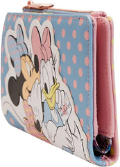 LOUNGEFLY Disney Minnie & Daisy Pastel Color Block Wallet