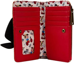 LOUNGEFLY Disney Pinocchio Peeking Flap Wallet