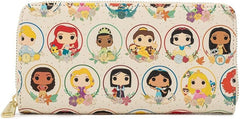 LOUNGEFLY Disney Princess Circles Zip Around Wallet