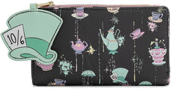 LOUNGEFLY Disney Alice In Wonderland A Very Merry Unbirthday To You Wallet