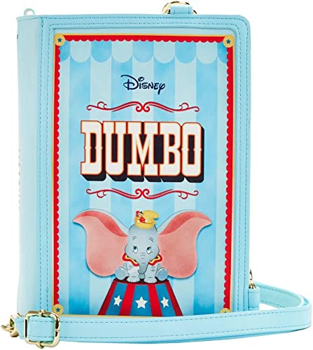 LOUNGEFLY Disney Dumbo Book Series Convertible Crossbody Dumbo One Size
