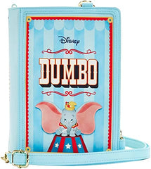 LOUNGEFLY Disney Dumbo Book Series Convertible Crossbody Dumbo One Size