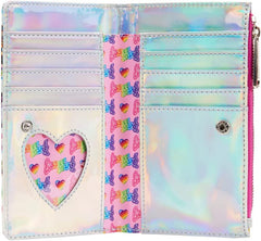 LOUNGEFLY Lisa Frank Iridescent Flap Wallet